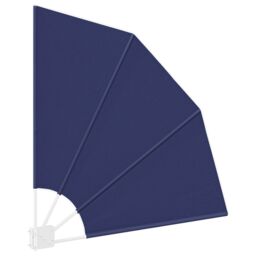Berkfield Home Balcony Privacy Screen Folding Manual Navy blue 115 x 115 cm Fabric - thumbnail 5