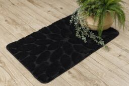 RugsX Dywaniki Łazienkowe Rug in Black - Size: 60 cm x 100 cm - thumbnail 5