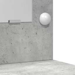 Berkfield Home 2-Piece Dressing Table Set with LED in Concrete Grey Engineered Wood - thumbnail 8