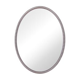 Home Garden Direct AMALFI OVAL WALL MIRROR 60x80 in Silver - thumbnail 3