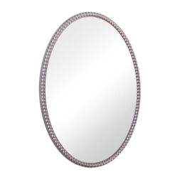 Home Garden Direct AMALFI OVAL WALL MIRROR 60x80 in Silver - thumbnail 4