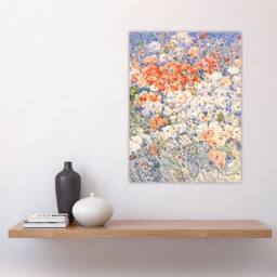 "Artery8 The Island Garden Spring Flowers Hassam Wall Art Poster Print - Size: W24"" x H32""" - thumbnail 4