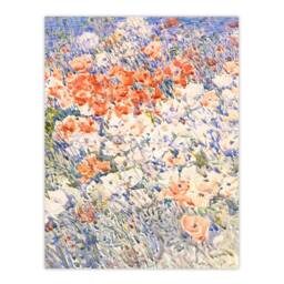 "Artery8 The Island Garden Spring Flowers Hassam Wall Art Poster Print - Size: W24"" x H32""" - thumbnail 1