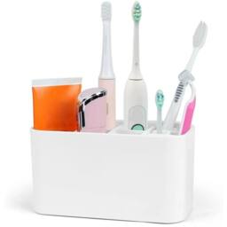 NESTLUNE Electric Toothbrush Holder Bathroom Caddy Storage Organizer box in White - thumbnail 1