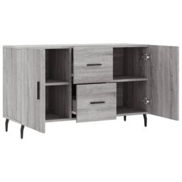 Berkfield Home Sideboard Grey Sonoma 100x36x60 cm Engineered Wood - Size: 100 x 36 x 60 cm - thumbnail 5