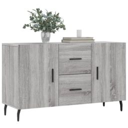 Berkfield Home Sideboard Grey Sonoma 100x36x60 cm Engineered Wood - Size: 100 x 36 x 60 cm - thumbnail 3