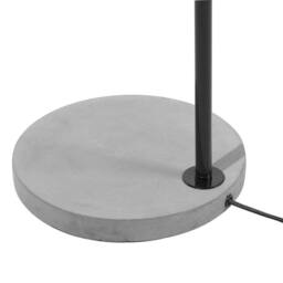 Wyld and Coco Floor Lamp Black Metal 149 cm Height Concrete Base Adjustable - thumbnail 8