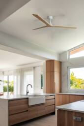 Netlighting Klim Large 3 Blade Ceiling Fan Matt White Oak Wood Tuya Smart System in Brown - thumbnail 2