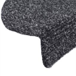 Berkfield Home Self-adhesive Stair Mats 5 pcs Dark Grey 65x21x4 cm Needle Punch - Size: Medium - thumbnail 6