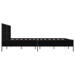 Berkfield Home Durable Bed Frame without Mattress Black 120x190 cm Small Double - thumbnail 5