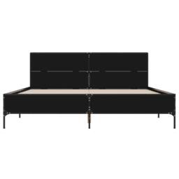 Berkfield Home Durable Bed Frame without Mattress Black 120x190 cm Small Double - thumbnail 4