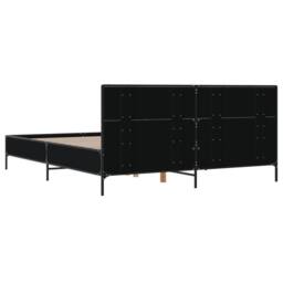 Berkfield Home Durable Bed Frame without Mattress Black 120x190 cm Small Double - thumbnail 6