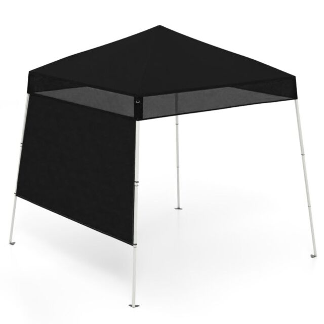 Costway Pop up Canopy Tent Easy Setup Folding Gazebo Shelter w/ 1 Sidewall in Black - image 1