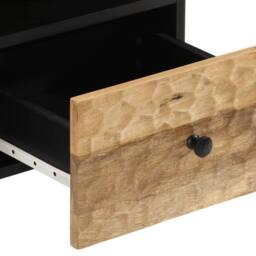Berkfield Home TV Cabinet 100x33x46 cm Solid Wood Mango in Brown - Size: 100 x 33 x 46 cm - thumbnail 7