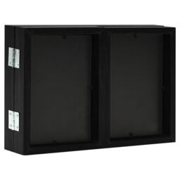 Berkfield Home Trifold Photo Frame Collage Black 28x18 cm+2x - Size: 28x18 cm - thumbnail 4
