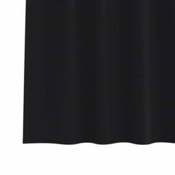 Berkfield Home Curtains with Curtains 2 pcs Black 260 x 140 cm Polyester - thumbnail 6