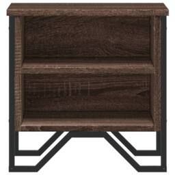 Berkfield Home Bedside Cabinet Brown Oak 2 pcs 40x30x40 cm Engineered Wood - Size: 40 x 30 x 40 cm - thumbnail 5