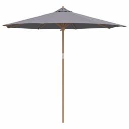 Berkfield Home Modern Garden Parasol - Dark Grey, 270x260 cm, Bamboo in Grey - Size: 270x260 cm - thumbnail 3
