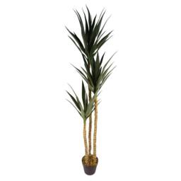 Leaf Artificial Tree Yukka Tropical House Plant 170cm Tall XXL Yukka Botanik in Green - thumbnail 1