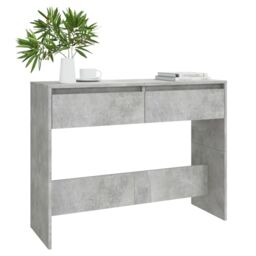 Berkfield Home Console Table Concrete Grey 100x35x76.5 cm Engineered Wood - thumbnail 3