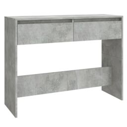 Berkfield Home Console Table Concrete Grey 100x35x76.5 cm Engineered Wood - thumbnail 2