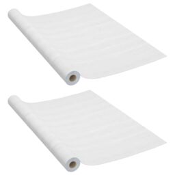 Berkfield Home Self-adhesive Furniture Films 2 pcs White Wood 500x90 cm PVC - thumbnail 2