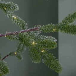 Samuel Alexander 8ft (2.40m) Tall Light up Christmas Snow Tree with 412 Warm White LEDs - thumbnail 4