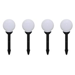 Berkfield Home Outdoor Pathway Lamps 8 pcs LED 15 cm with Ground Spike in White - thumbnail 2