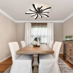 COMELY Dimmable Ceiling Lights, 48W V-Shaped Led Ceiling Light, 70cm, Black - thumbnail 7
