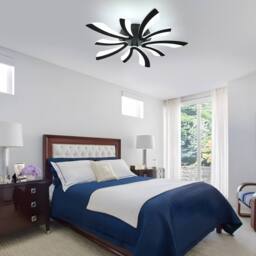 COMELY Dimmable Ceiling Lights, 48W V-Shaped Led Ceiling Light, 70cm, Black - thumbnail 9