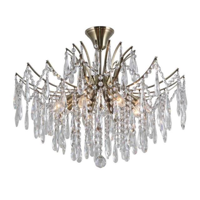 Netlighting Stylized Flush Ceiling Light Antique Bronze 2 Light E14 - image 1