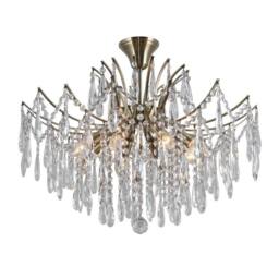 Netlighting Stylized Flush Ceiling Light Antique Bronze 2 Light E14 - thumbnail 1