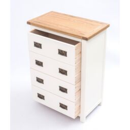Cabinet Bits Lovere 4 Drawer Chest of Drawers Bras Drop Handle in Off-White - thumbnail 4