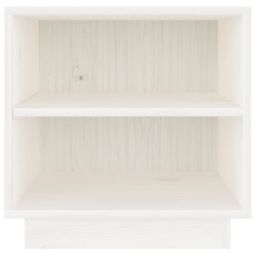Berkfield Home Bedside Cabinet White 40x34x40 cm Solid Wood Pine - Size: 40 x 34 x 40 cm - thumbnail 5