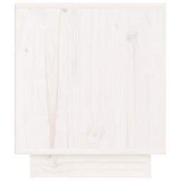 Berkfield Home Bedside Cabinet White 40x34x40 cm Solid Wood Pine - Size: 40 x 34 x 40 cm - thumbnail 6