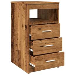 Berkfield Home Decorative Drawer Cabinet Old Wood 40x50x76 cm Engineered Wood in Brown - Size: 40 x 50 x 76 cm - thumbnail 8