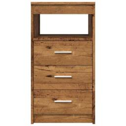 Berkfield Home Decorative Drawer Cabinet Old Wood 40x50x76 cm Engineered Wood in Brown - Size: 40 x 50 x 76 cm - thumbnail 5