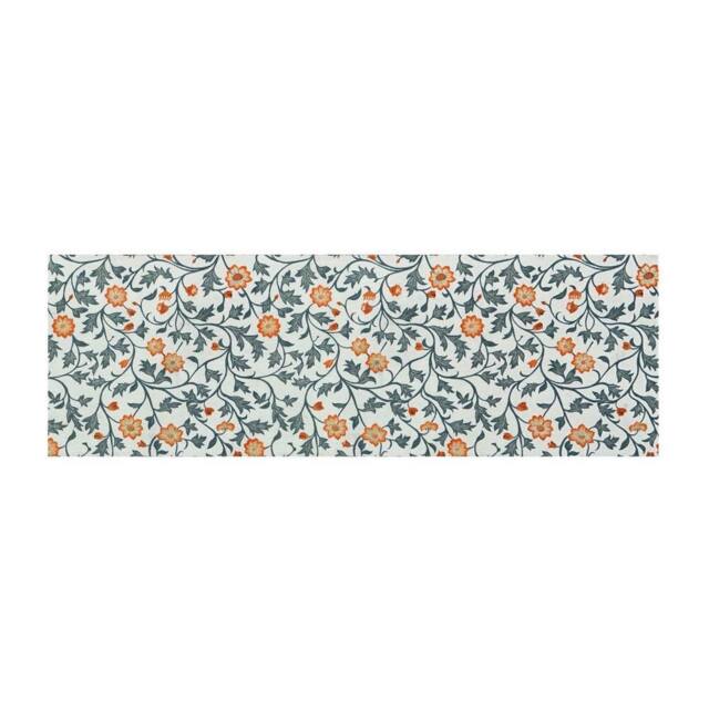 The Rug Shop UK Beige Modern Floral Easy to Clean Mat - Size: 50 cm x 75 cm - image 1