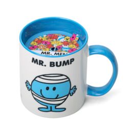 Mr. Men And Little Miss Mr Bump Blueberry & Cedarwood Scented Reusable Mug Candle in Blue - Size: Medium - thumbnail 3