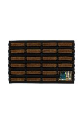 JVL Nimbus Rubber Coir Scraper Tuffscrape Doormat 40x60cm in Natural - Size: 40 cm x 60 cm - thumbnail 6