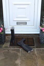 JVL Nimbus Rubber Coir Scraper Tuffscrape Doormat 40x60cm in Natural - Size: 40 cm x 60 cm - thumbnail 2