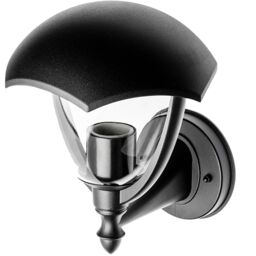 CGC Lighting 'Poppy' Black Curved Coach Lantern Up Light - thumbnail 2