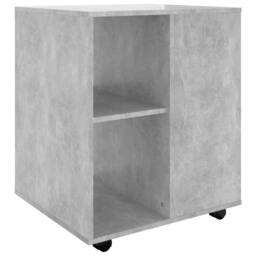 Berkfield Home Rolling Cabinet Concrete Grey 60x53x72 cm Engineered Wood - Size: 60 x 53 x 72 cm - thumbnail 3