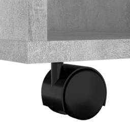 Berkfield Home Rolling Cabinet Concrete Grey 60x53x72 cm Engineered Wood - Size: 60 x 53 x 72 cm - thumbnail 8