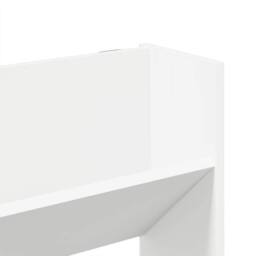 Berkfield Home Wall Shoe Cabinet White 80x18x90 cm Engineered Wood - Size: 80 x 18 x 90 cm - thumbnail 8