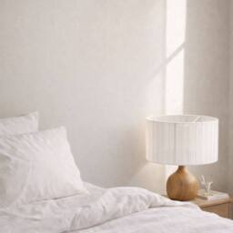 CGC Lighting Sylvie Silk Pleated Round Drum Lamp Shade in Cream - thumbnail 4