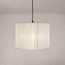 CGC Lighting Sylvie Silk Pleated Round Drum Lamp Shade in Cream - thumbnail 2