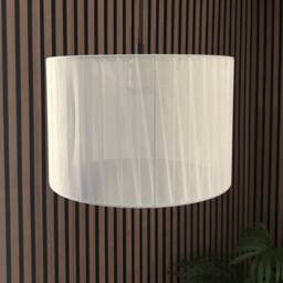 CGC Lighting Sylvie Silk Pleated Round Drum Lamp Shade in Cream - thumbnail 5