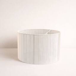 CGC Lighting Sylvie Silk Pleated Round Drum Lamp Shade in Cream - thumbnail 3