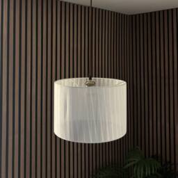 CGC Lighting Sylvie Silk Pleated Round Drum Lamp Shade in Cream - thumbnail 6